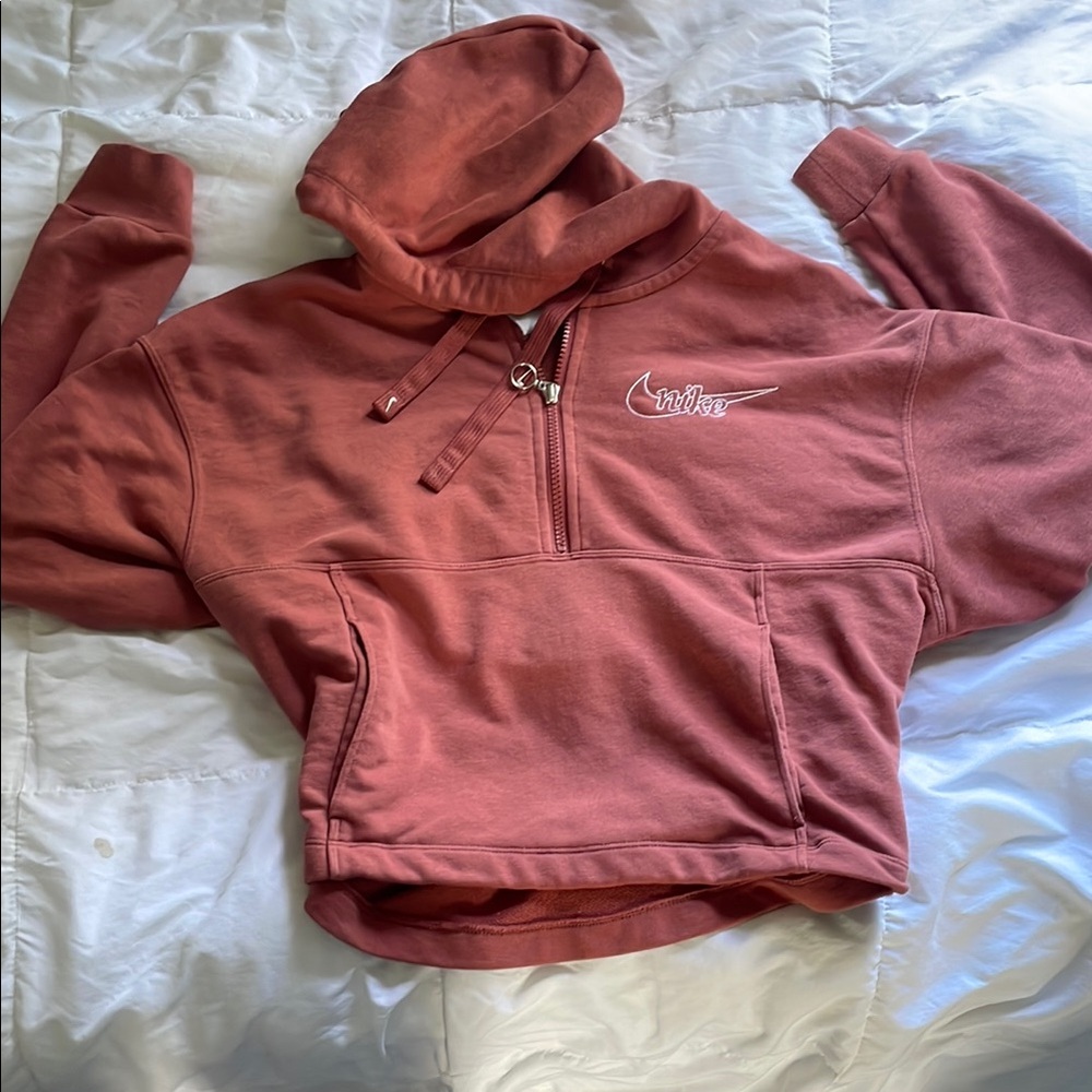 Nike Pink Oversized Hoodie with Long Sleeves